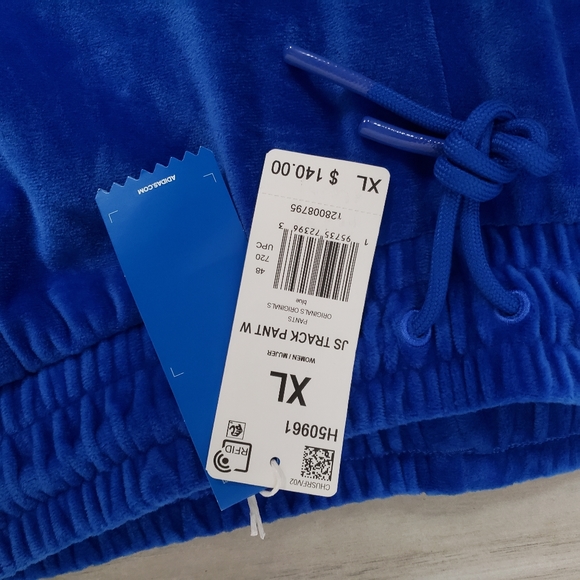 Jeremy Scott x Adidas Originals Velour Track Pants Womens sz XL NWT - Picture 5 of 9